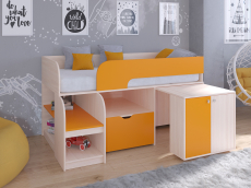 Кровати-чердаки, Кровать-чердак Астра 9 V9 Дуб молочный