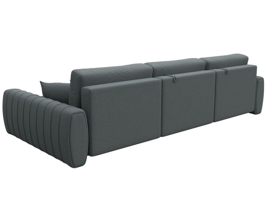 Диваны угловые в гостиную, Диван угловой Лига-057 НПБ Лонг угол правый, рогожка Амур