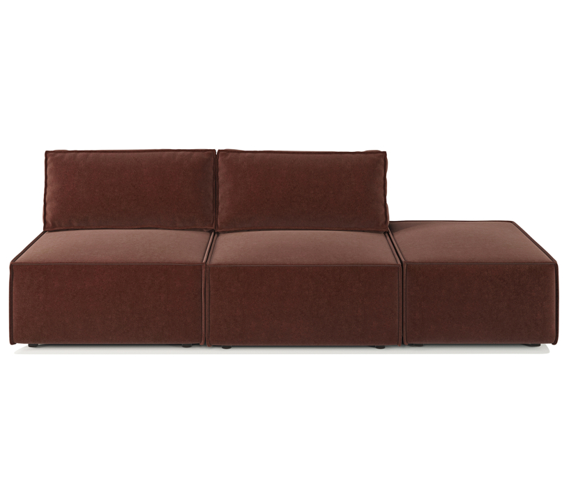 Диваны угловые в гостиную, Диван модульный Гамма 265х95х70 см, правый