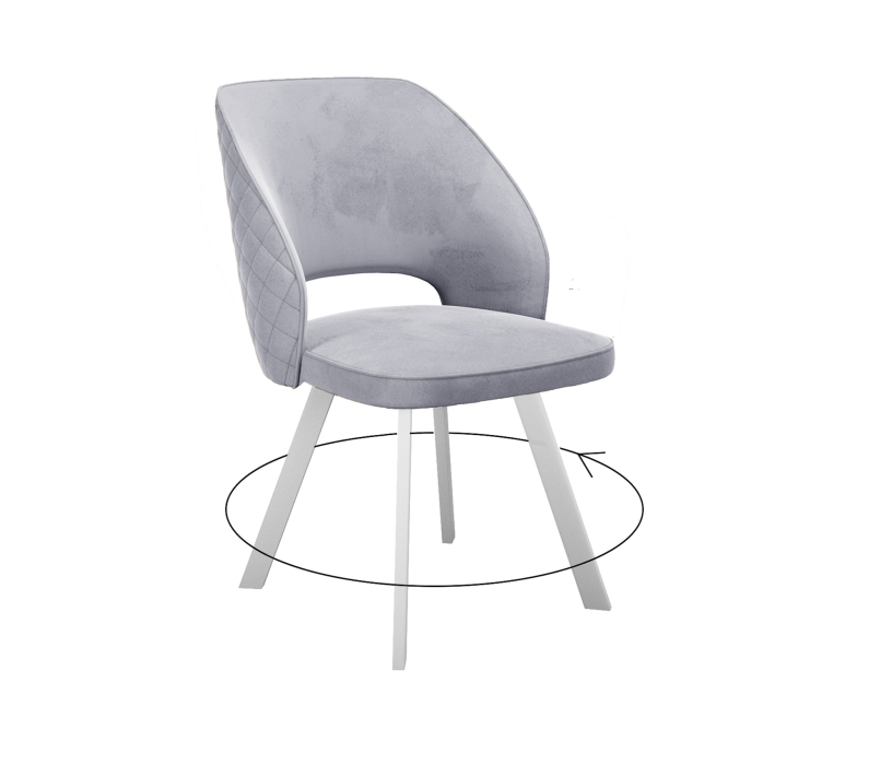 Стулья, Стул DikLine 274 поворотный (опоры белые)