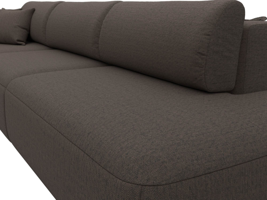 Диваны еврокнижки, Диван прямой Лига-036 НПБ Модерн Лонг подлокотник слева, рогожка Амур