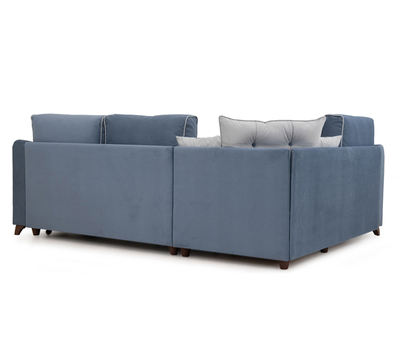 Диваны угловые в гостиную, Угловой диван Френсис, Велюр Амиго