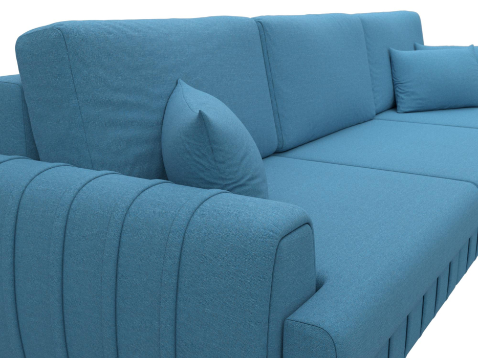 Диваны еврокнижки, Диван прямой Лига-057 НПБ Лонг, рогожка Амур