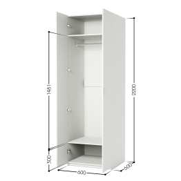 Шкаф для одежды ДО-2 60х60