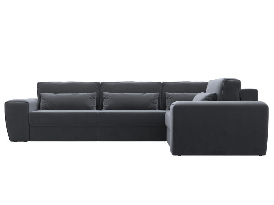 Диваны угловые в гостиную, Диван угловой Лига-008 Long правый, велюр