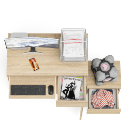 Компьютерный стол МС-1 правый с тумбой Мори