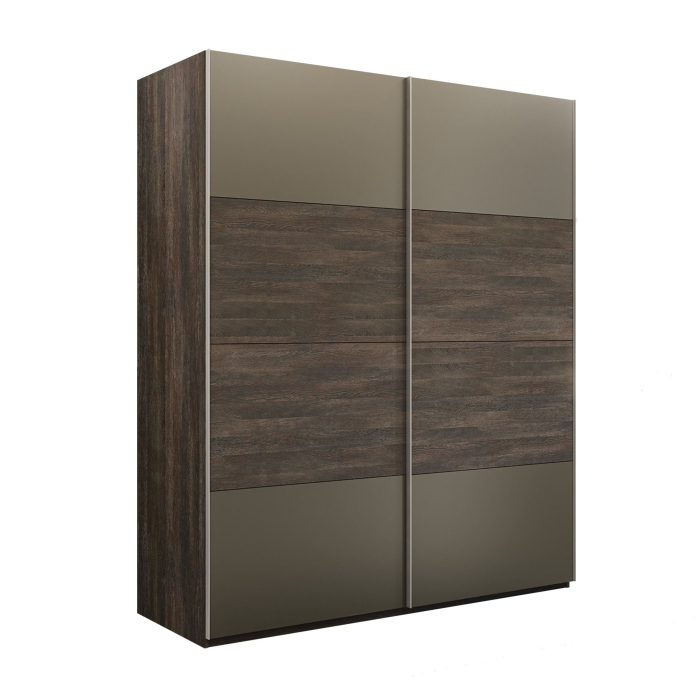 Шкафы-купе 2-х дверные, Шкаф-купе Эста 2-х дверный ДСП/Стекла хаки/Доводчик 200х66х240