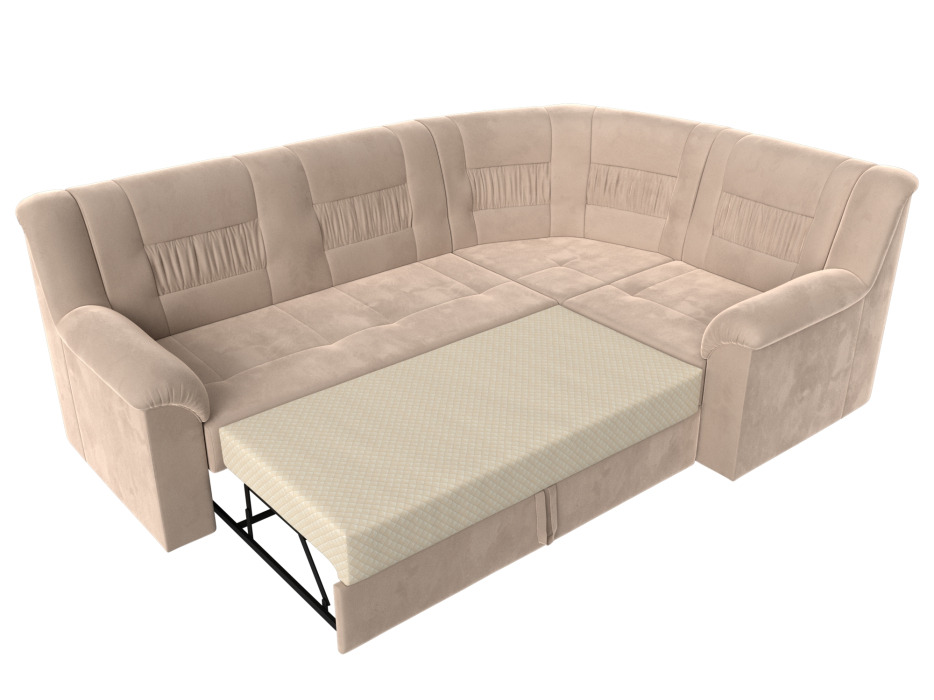 Диваны угловые в гостиную, Угловой диван Карелия правый, велюр