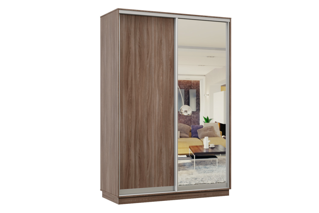 Шкафы-купе, Шкаф-купе Премьер Лайт 12 (02;01) двухдверный