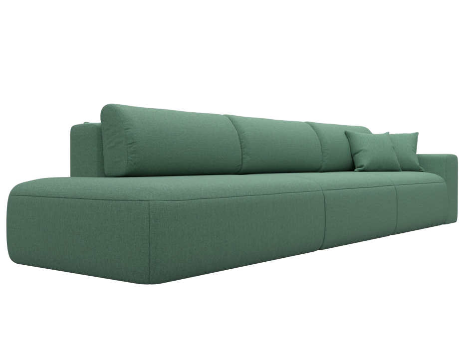 Диваны еврокнижки, Диван прямой Лига-036 НПБ Модерн Лонг подлокотник справа, рогожка Амур