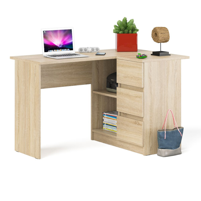 Детские столы, Угловой компьютерный стол Мори МС-16 правый