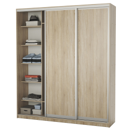Шкаф-купе 3-х дв. Премиум комбинированный 240х45х220