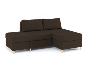 Диван-кровать угловой Оливер 2 еврокнижка-трансформер, велюр