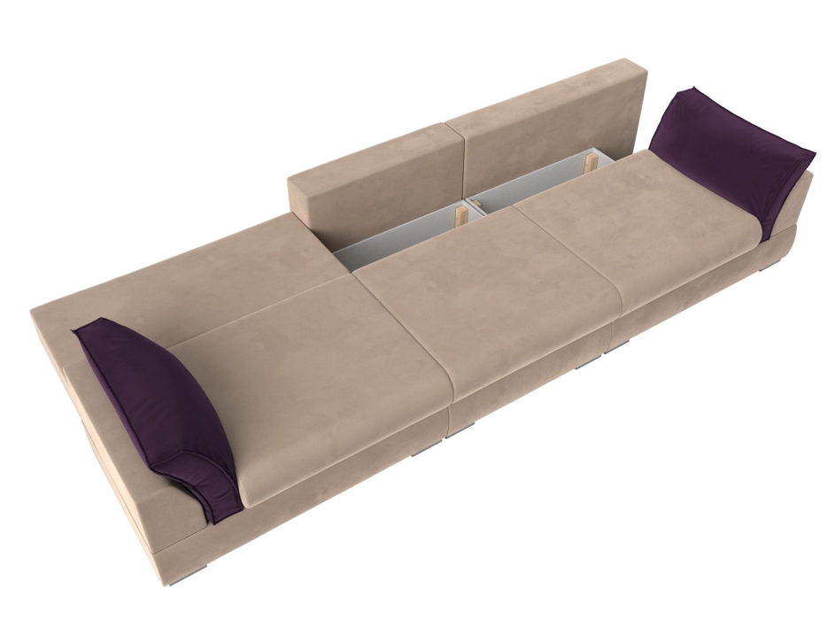 Диваны прямые кухонные, Прямой диван Пекин Long, велюр