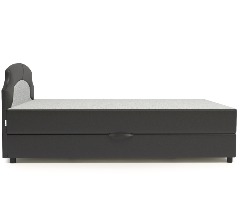 Мягкая кровать, Кровать тахта Шарм 160 с подъемным механизмом, шенилл / экокожа