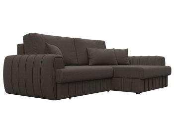 Диван угловой Лига-057 НПБ угол правый, рогожка Амур