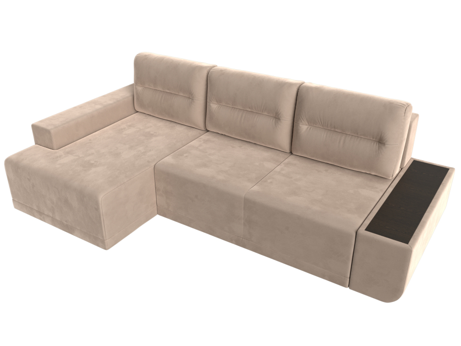 Диваны угловые в гостиную, Угловой диван Чикаго левый угол, велюр