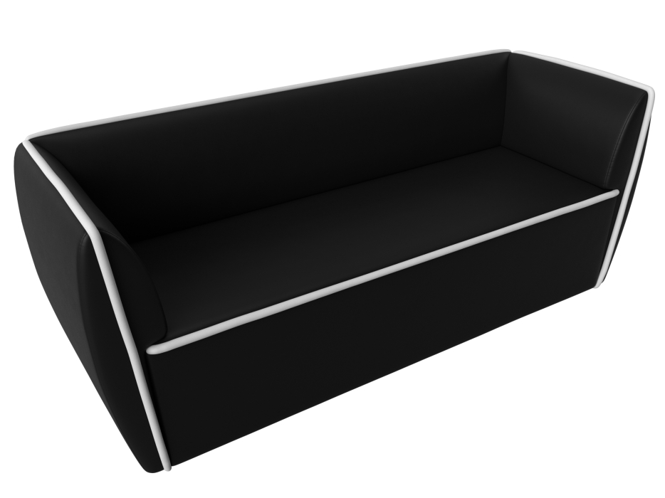 Дизайнерские диваны для гостиной, Прямой диван Бергамо 3-х местный, экокожа