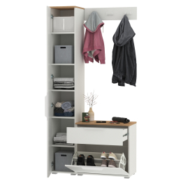 Обувница с вешалкой для верхней одежды и пеналом Октава.