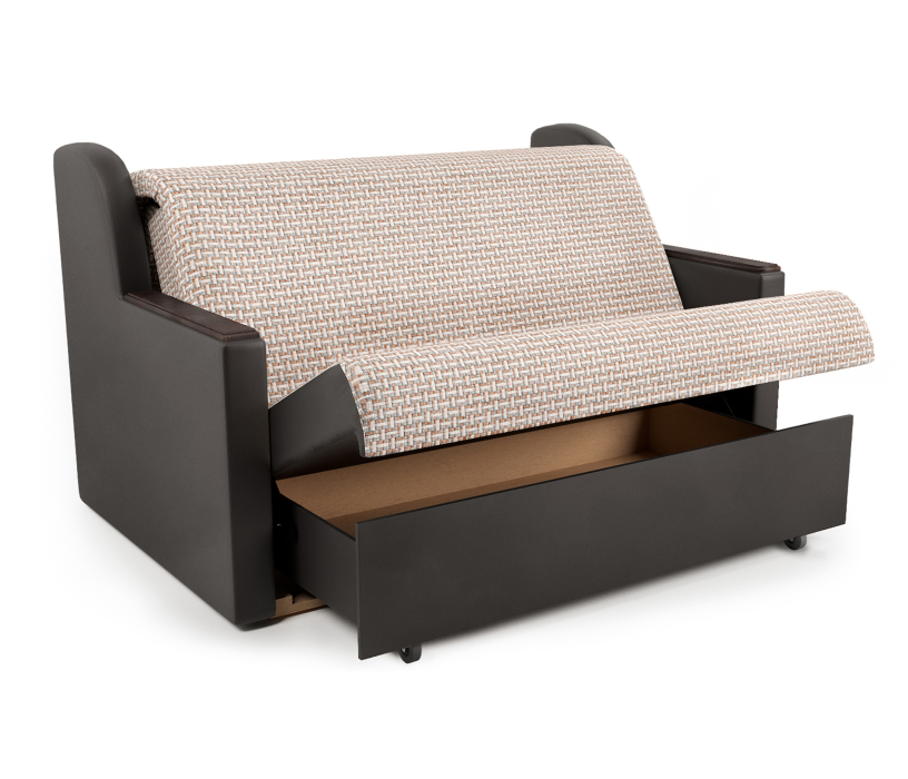 Диваны с ящиком для белья, Диван-кровать Аккорд Д 160, корфу/ экокожа