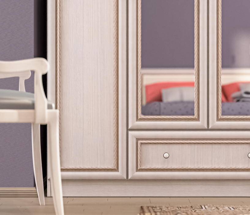 В спальню, Шкаф 4-х дверный Грация СБ-2198