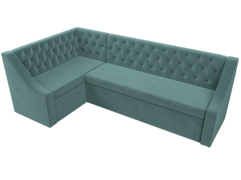 Кухонный угловой диван Мерлин левый угол велюр