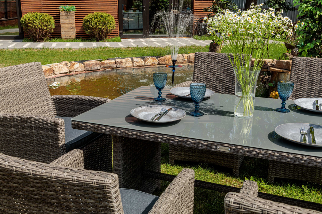 Комплекты мебели, Обеденный комплект FIONA из искусственного ротанга