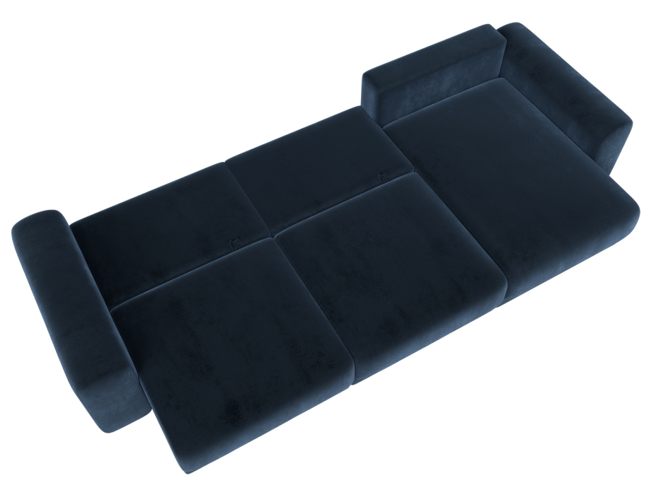 Диваны угловые в гостиную, Диван угловой Лига-056 НПБ Лонг угол универсальный, велюр TOWER