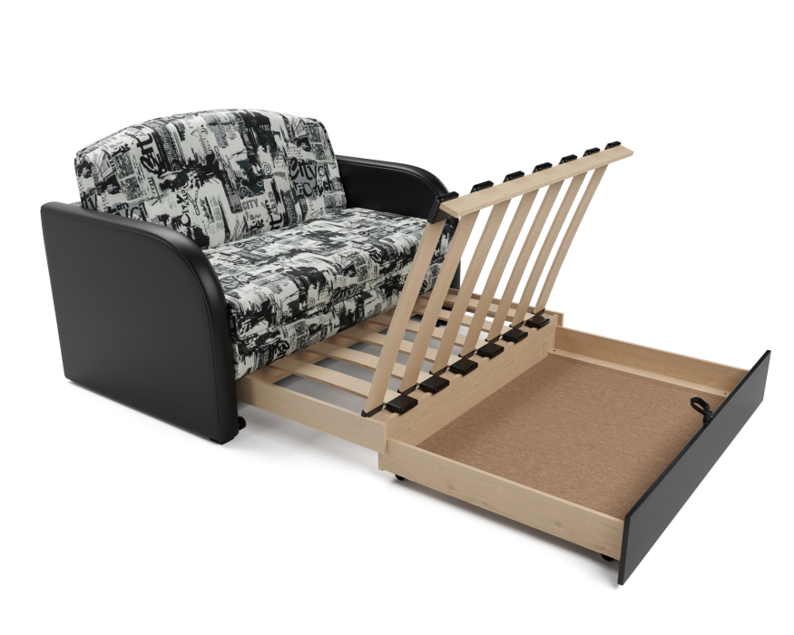 Диваны кровати со спальным местом, Диван прямой выкатной Малютка (Велюр)