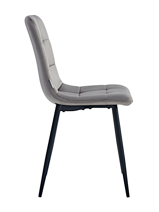 Стулья, Стул мягкий DC209 велюр каркас металл черный КРУГЛЫЙ