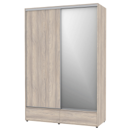 Шкаф-купе 2-дв  MOD 1600 зеркало/лдсп  (в2390*ш1600*г620)