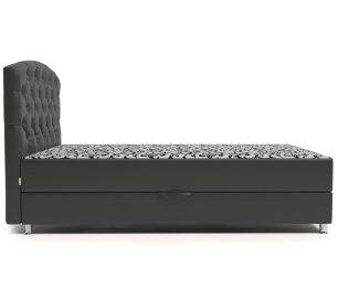 Кровать тахта Премиум Люкс 90 с подъемным механизмом, шенилл / экокожа