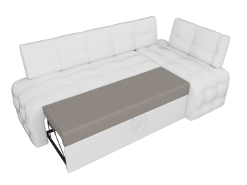Кухонный угловой диван Люксор правый угол, экокожа