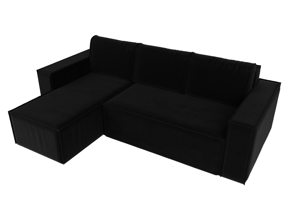 Диваны угловые в гостиную, Угловой диван Куба левый угол, микровельвет