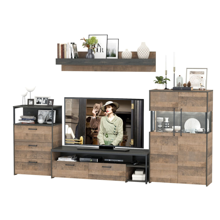 Стенки для гостиной, Стенка для гостиной в стиле лофт Трувор № 65