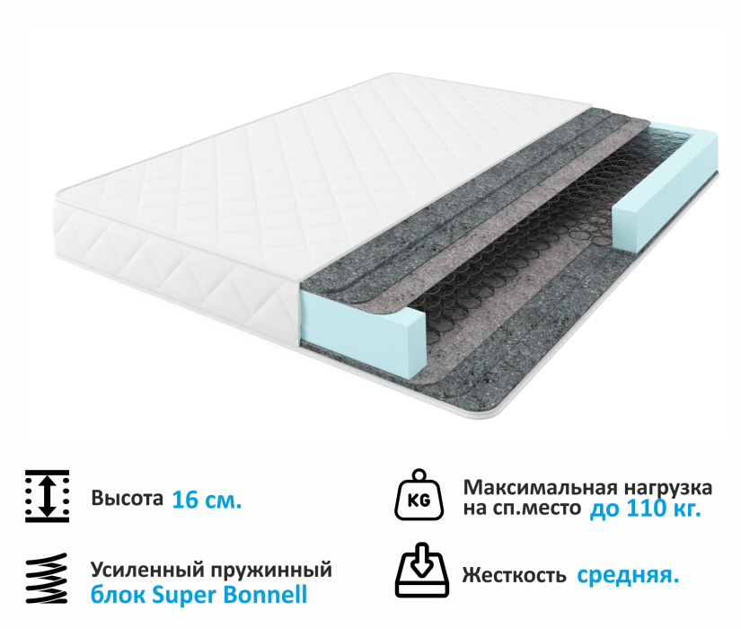 Мягкая кровать, Мягкая кровать Selesta 1600 с матрасом ГОСТ с подъемным механизмом