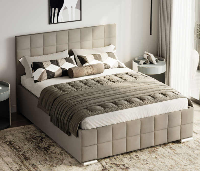 Мягкая кровать, Кровать 1,8  Пассаж 2, велюр