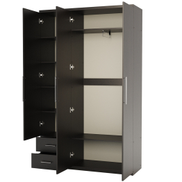 Шкаф трехдверный Комфорт МКЯ-32/1 90х45 с зеркалом