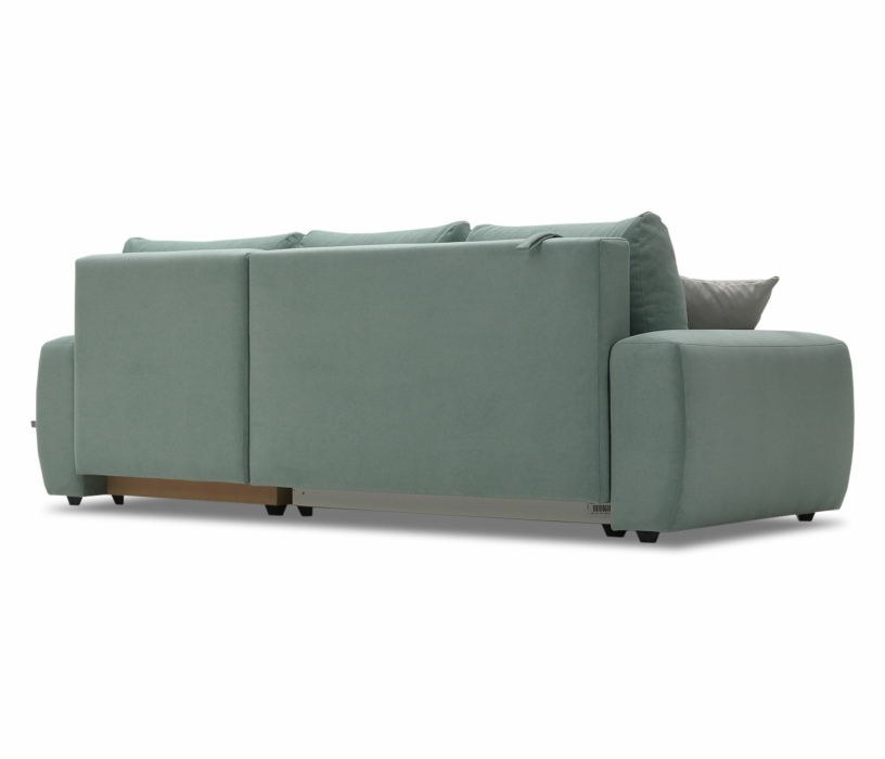 Диваны угловые, Угловой диван Коста, еврокнижка, велюр,  правый угол