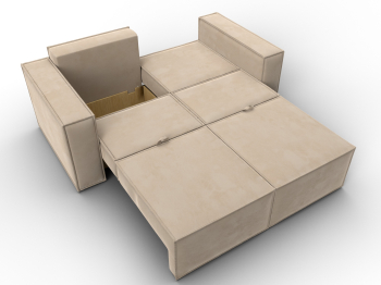 Диван прямой Куба мини, велюр