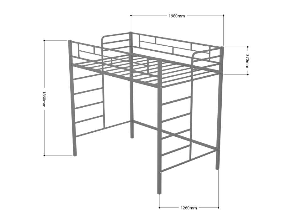 Кровати-чердаки, Кровать-чердак Амстердам 2 120 