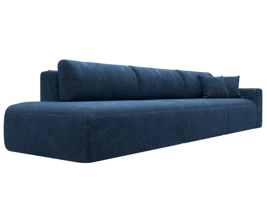 Диваны еврокнижки, Диван прямой Лига-036 НПБ Модерн Лонг подлокотник справа, велюр BRUT