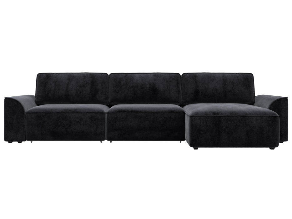 Диваны угловые в гостиную, Диван угловой Лига-048 НПБ лонг, велюр TOWER