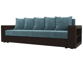 Диван прямой Дубай Лайт, велюр/экокожа