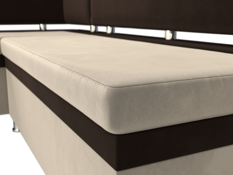 Кухонные уголки, Кухонный уголок Стайл левый угол, микровельвет