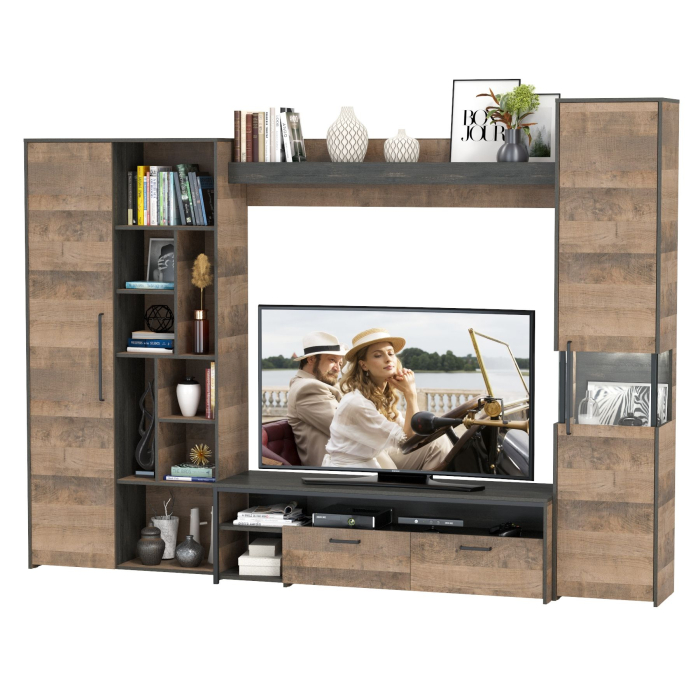 Стенки для гостиной, Стенка для гостиной в лофт стиле Трувор № 19