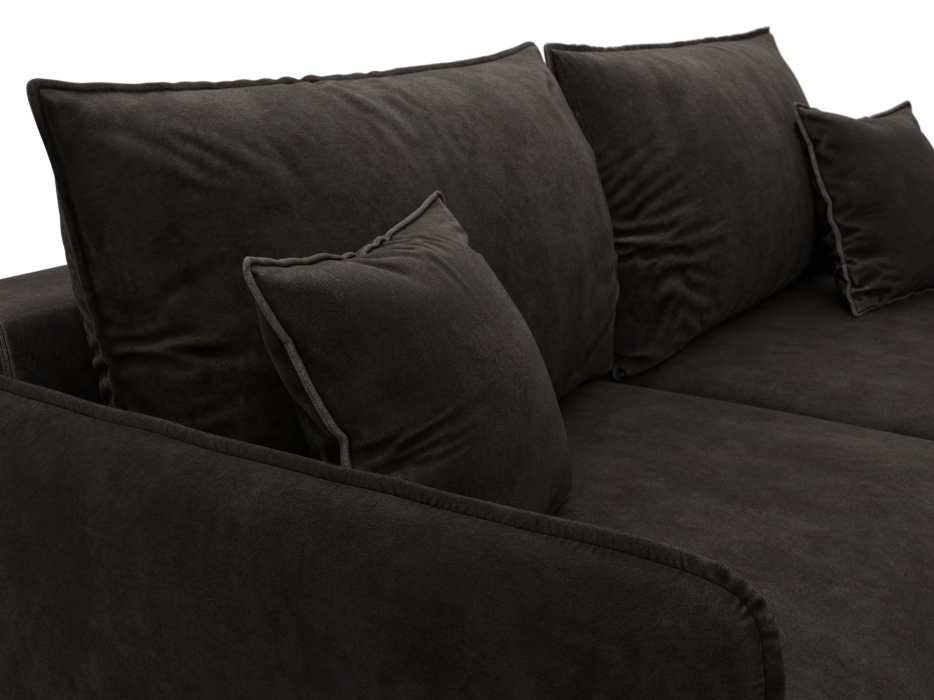 Диваны с ящиком для белья, Диван прямой Лига-064 НПБ, велюр BRUT