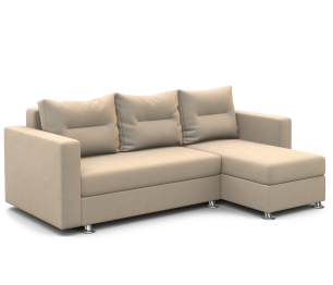 Угловой диван Ария правый, велюр