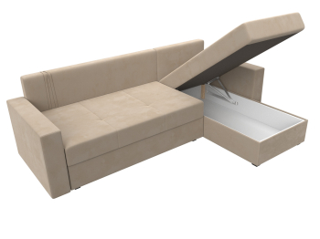 Диван угловой Верона Лайт правый угол, велюр