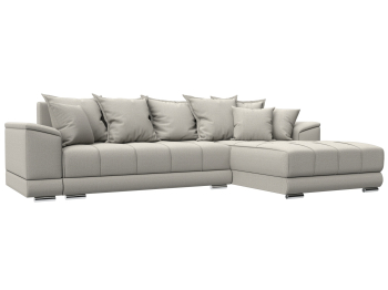 Диван угловой НордСтар правый угол, рогожка Амур